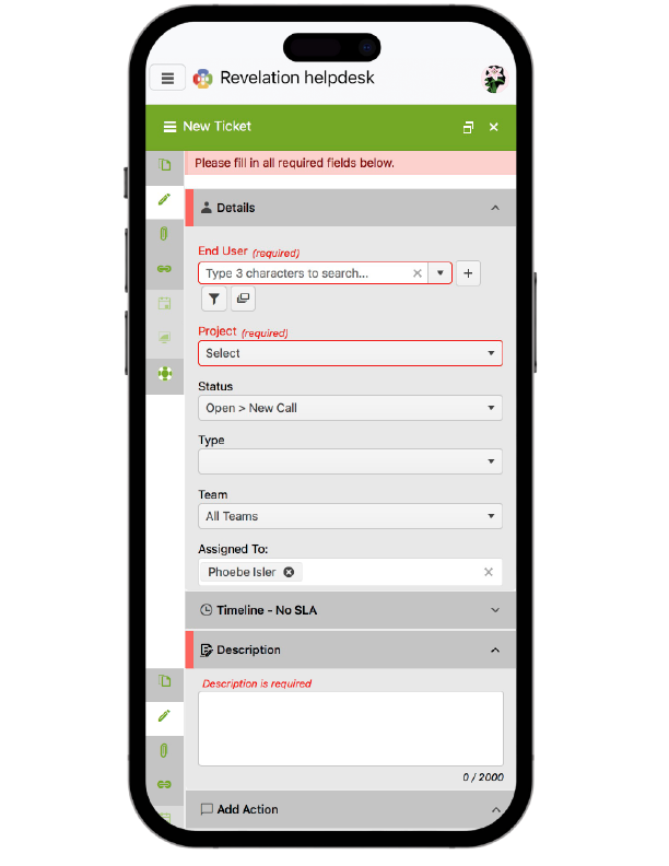 log a ticket screenshot
