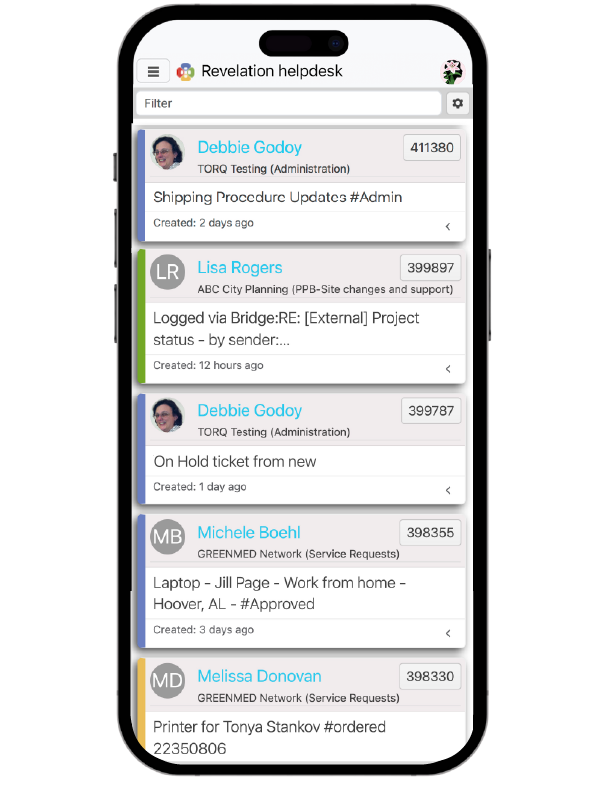 Your tickets screenshot