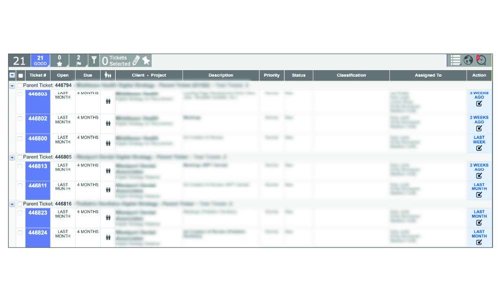 Product Features Parent Child Tickets